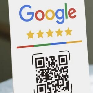 NFC+QR code stand for Google reviews